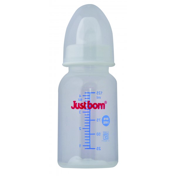 Just Born® Premium Feeding Bottle With Sipper Spout And Spoon 4Oz / 125ML 