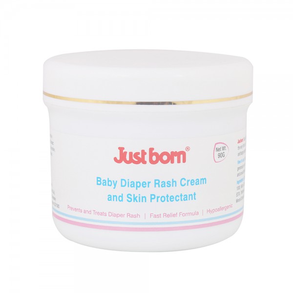 Just Born® Baby Diaper Rash Cream and Skin Protectant - 90Gms