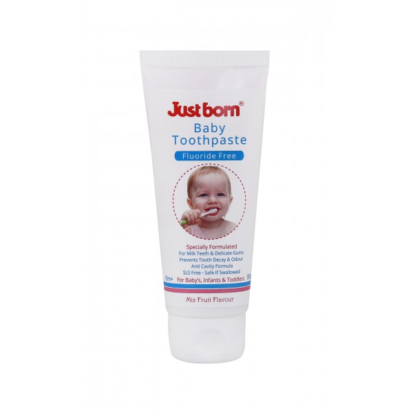 Just Born® Baby Toothpaste - Fluoride Free 50Gms