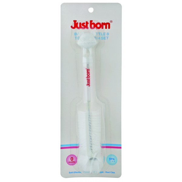 Just Born® Baby Bottle & Teats Brush Set