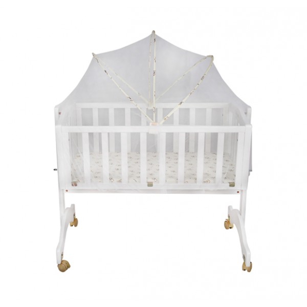 Just Born® Wooden Cradle - Lullaby (White Color)