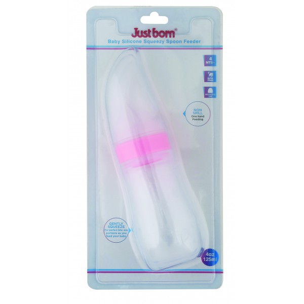 Just Born® Baby Silicone Squeezy Spoon Feeder